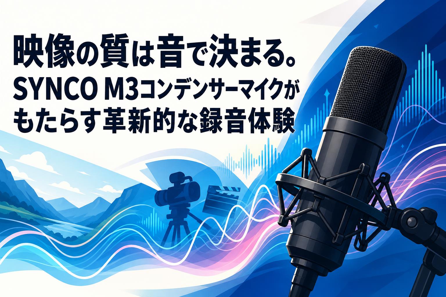 映像の質は音で決まる。SYNCO M3コンデンサーマイクがもたらす革新的な録音体験