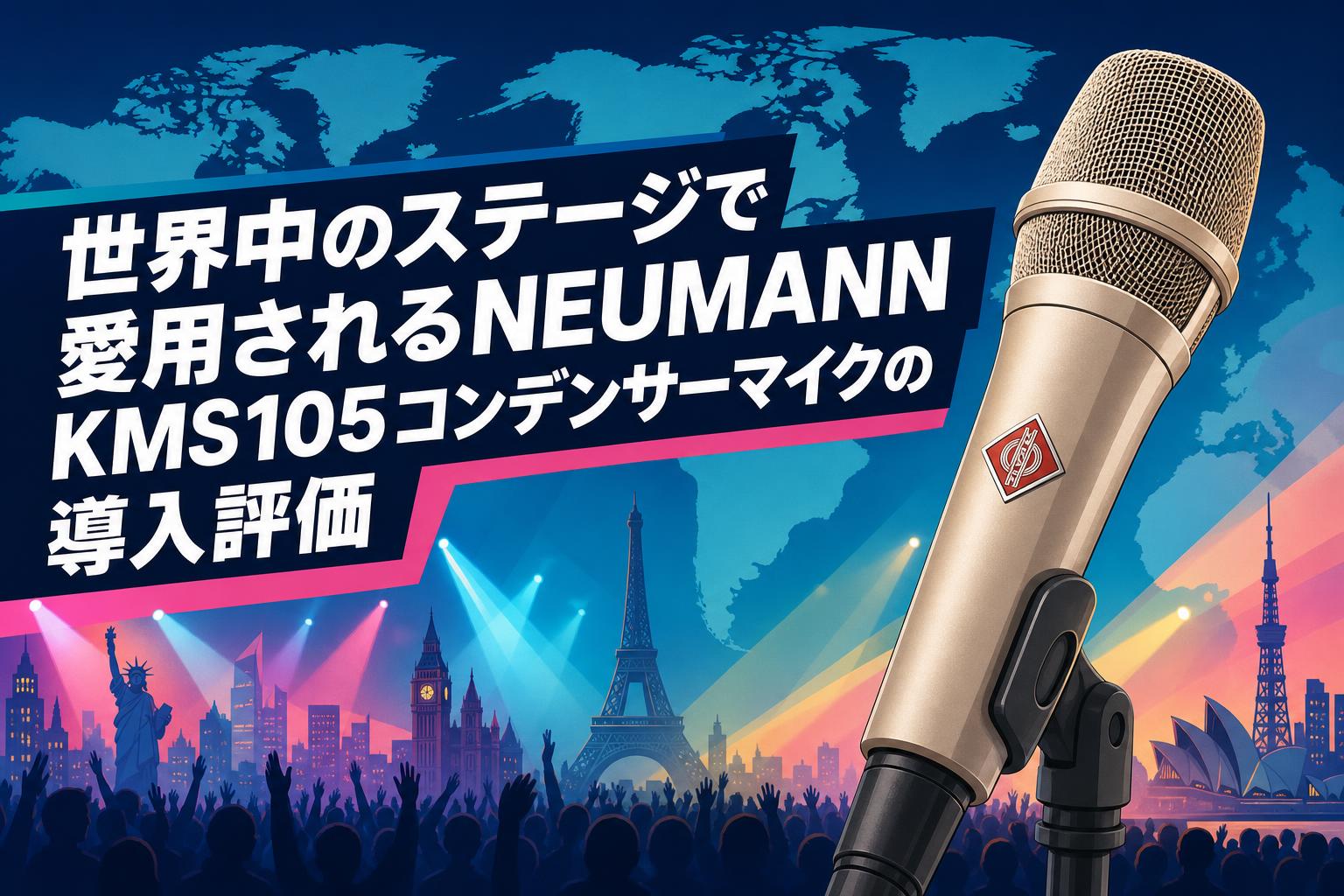 世界中のステージで愛用されるNEUMANN KMS105コンデンサーマイクの導入評価