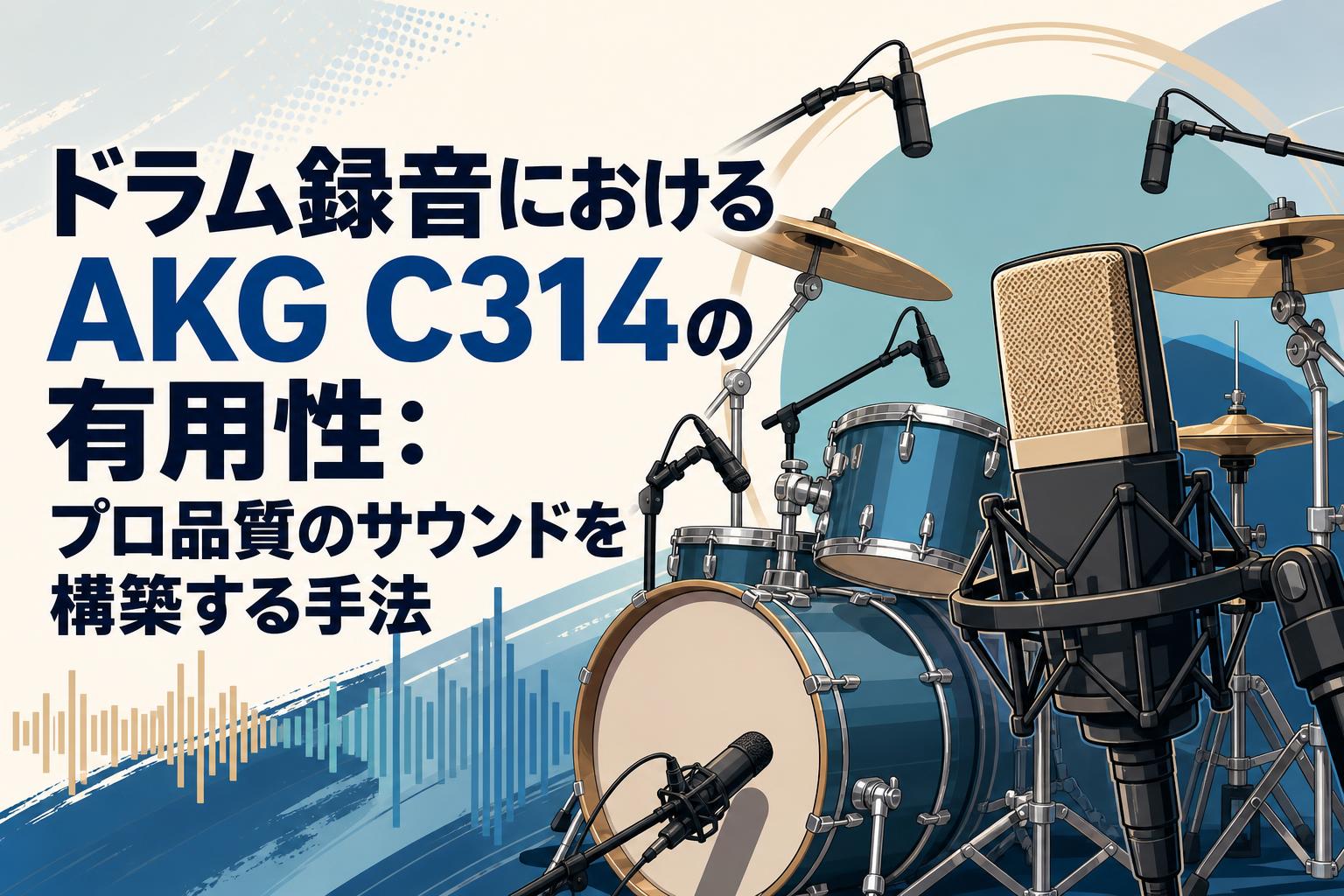 ドラム録音におけるAKG C314の有用性：プロ品質のサウンドを構築する手法