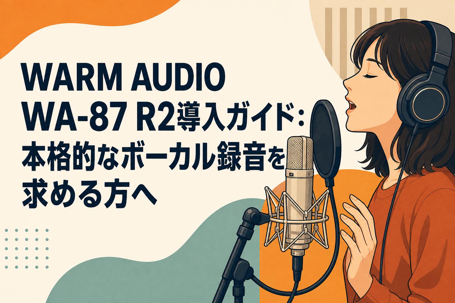 WARM AUDIO WA-87 R2導入ガイド：本格的なボーカル録音を求める方へ