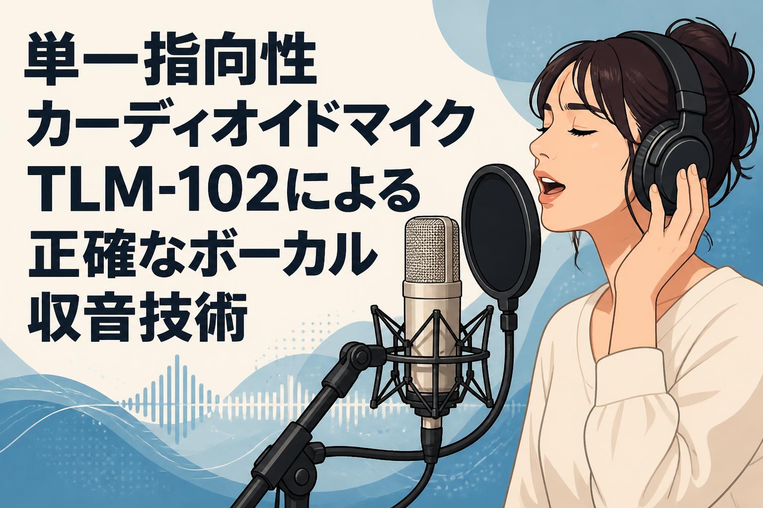 単一指向性カーディオイドマイクTLM-102による正確なボーカル収音技術
