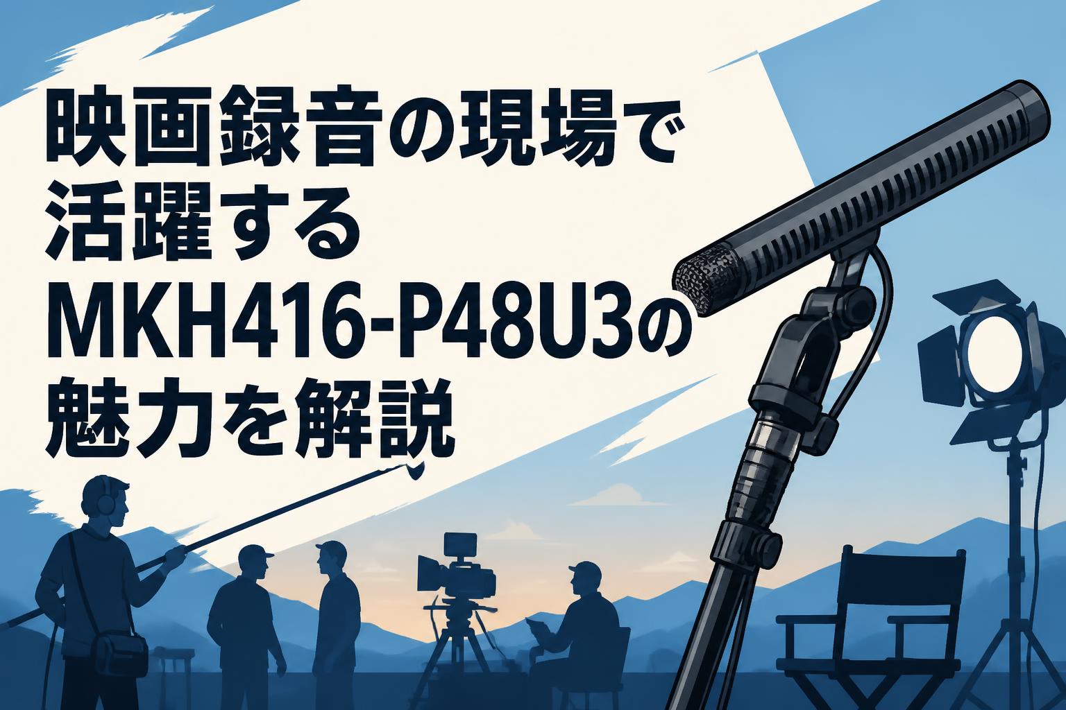 映画録音の現場で活躍するMKH416-P48U3の魅力を解説