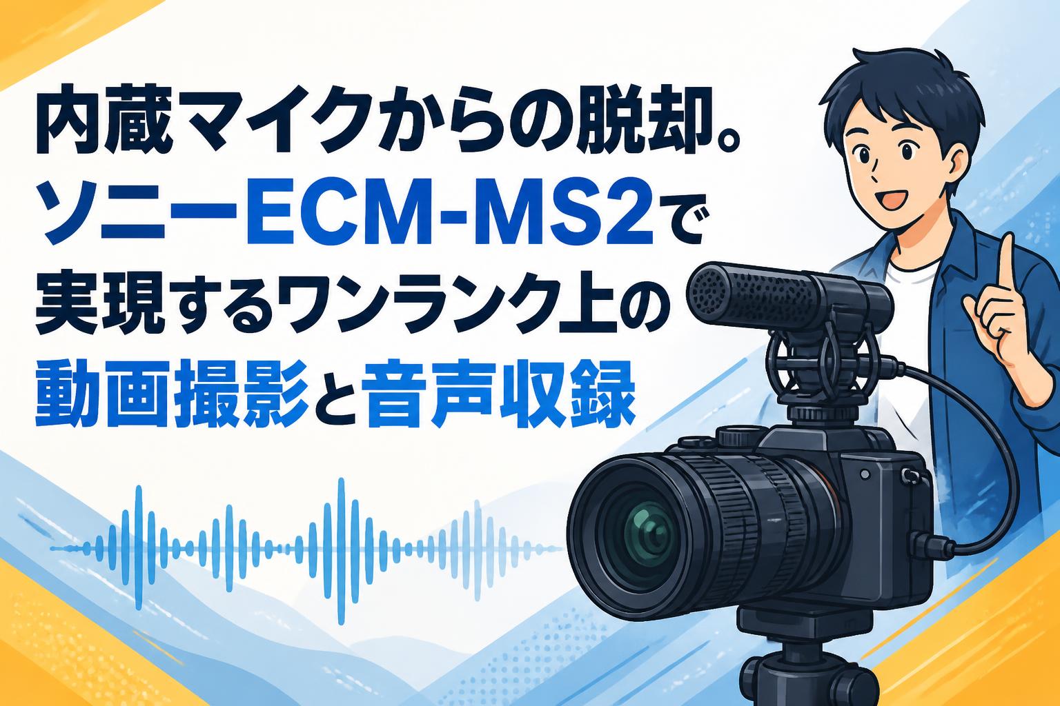 内蔵マイクからの脱却。ソニーECM-MS2で実現するワンランク上の動画撮影と音声収録