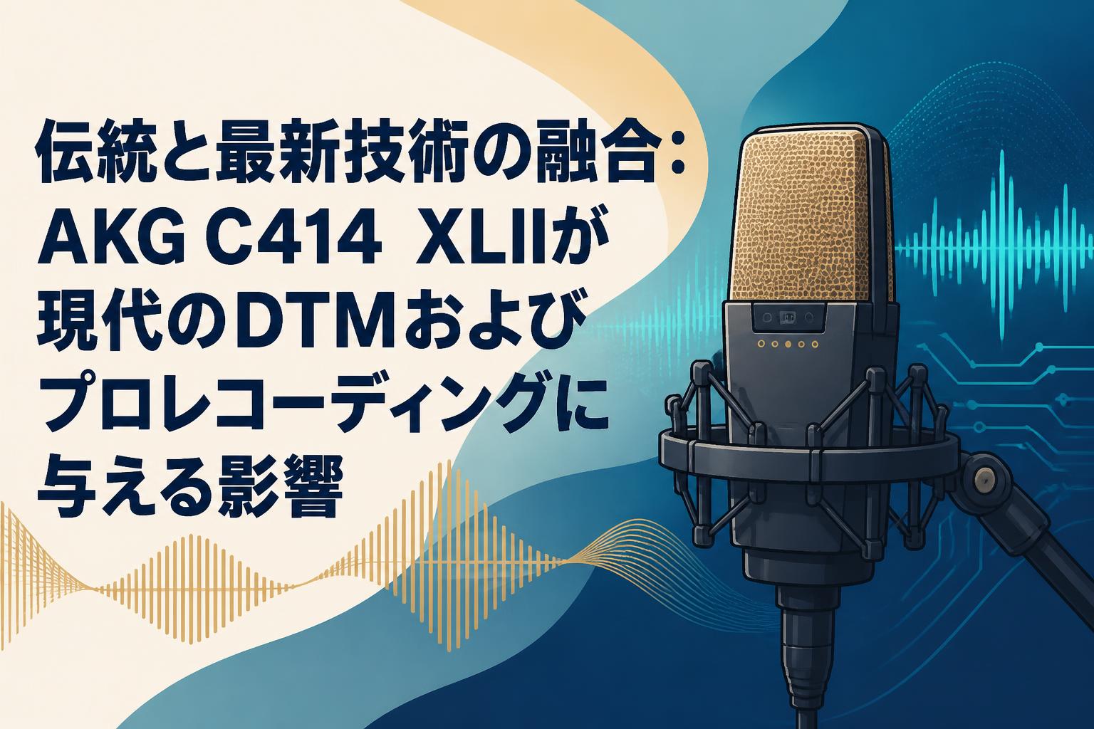 伝統と最新技術の融合：AKG C414 XLIIが現代のDTMおよびプロレコーディングに与える影響