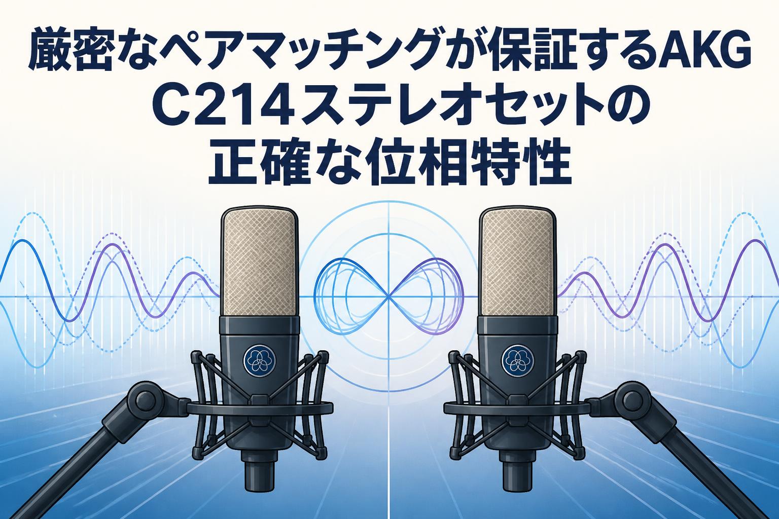 厳密なペアマッチングが保証するAKG C214ステレオセットの正確な位相特性