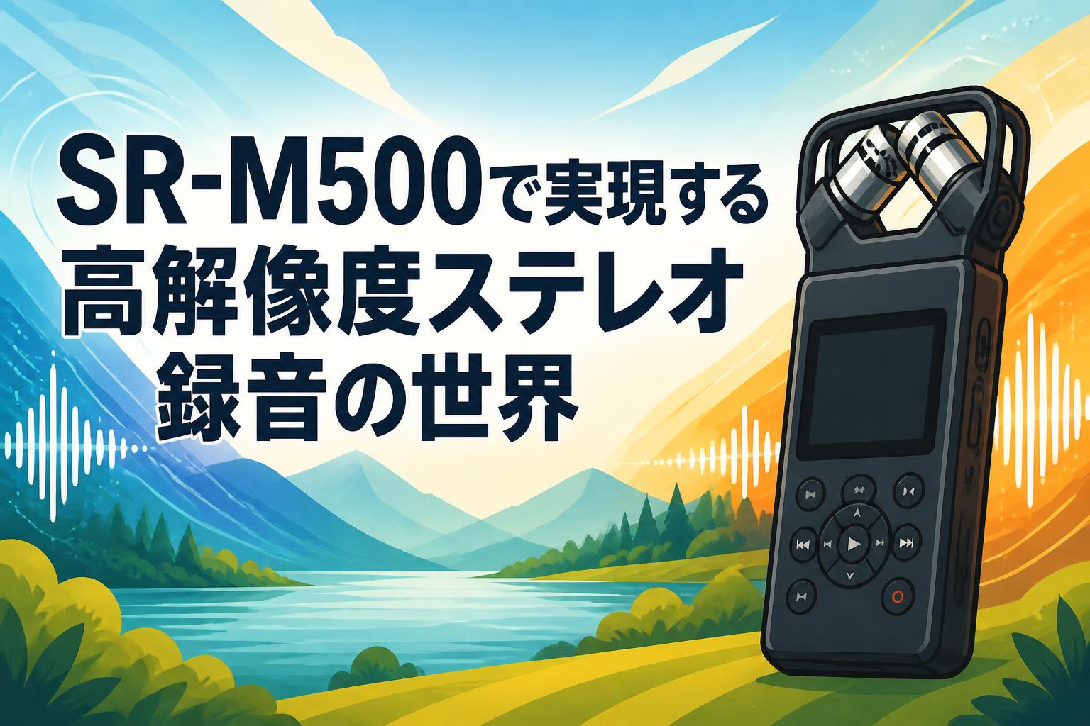 SR-M500で実現する高解像度ステレオ録音の世界
