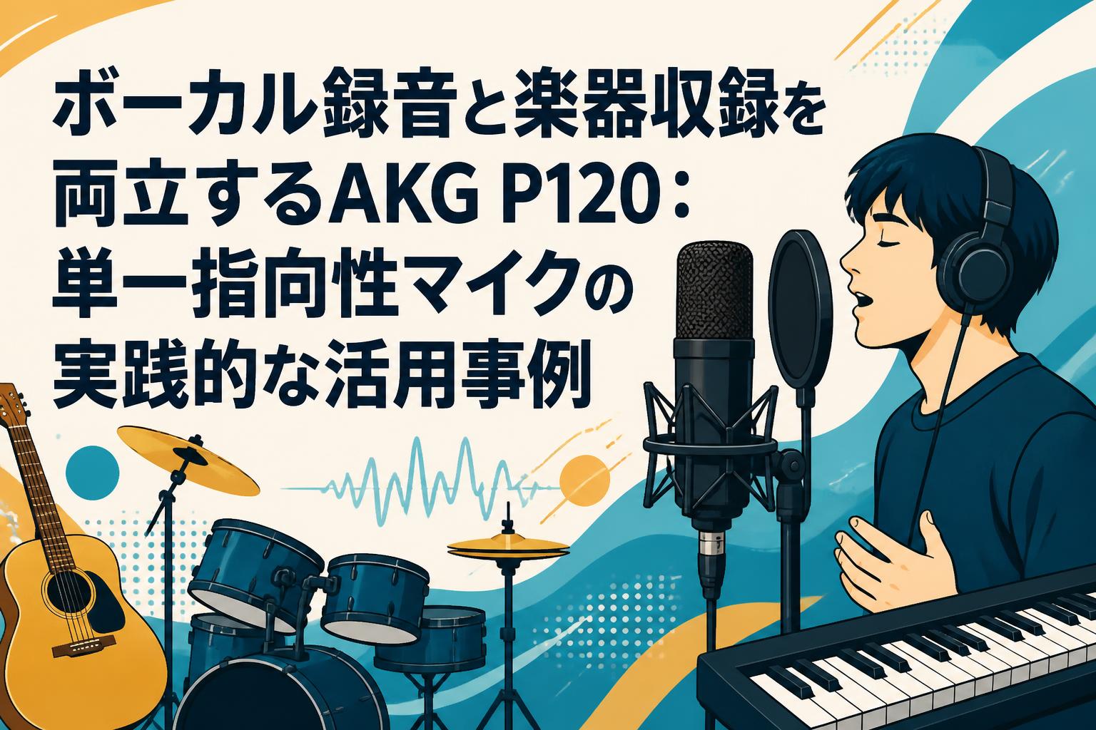 ボーカル録音と楽器収録を両立するAKG P120：単一指向性マイクの実践的な活用事例