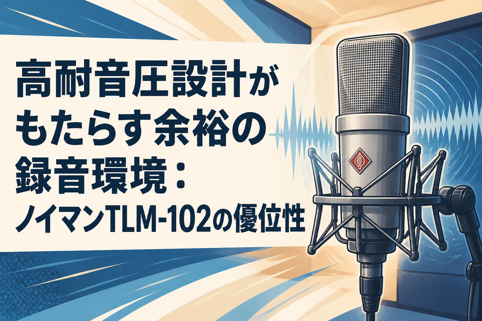 高耐音圧設計がもたらす余裕の録音環境：ノイマンTLM-102の優位性