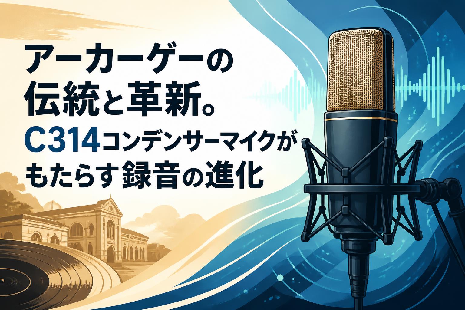 アーカーゲーの伝統と革新。C314コンデンサーマイクがもたらす録音の進化