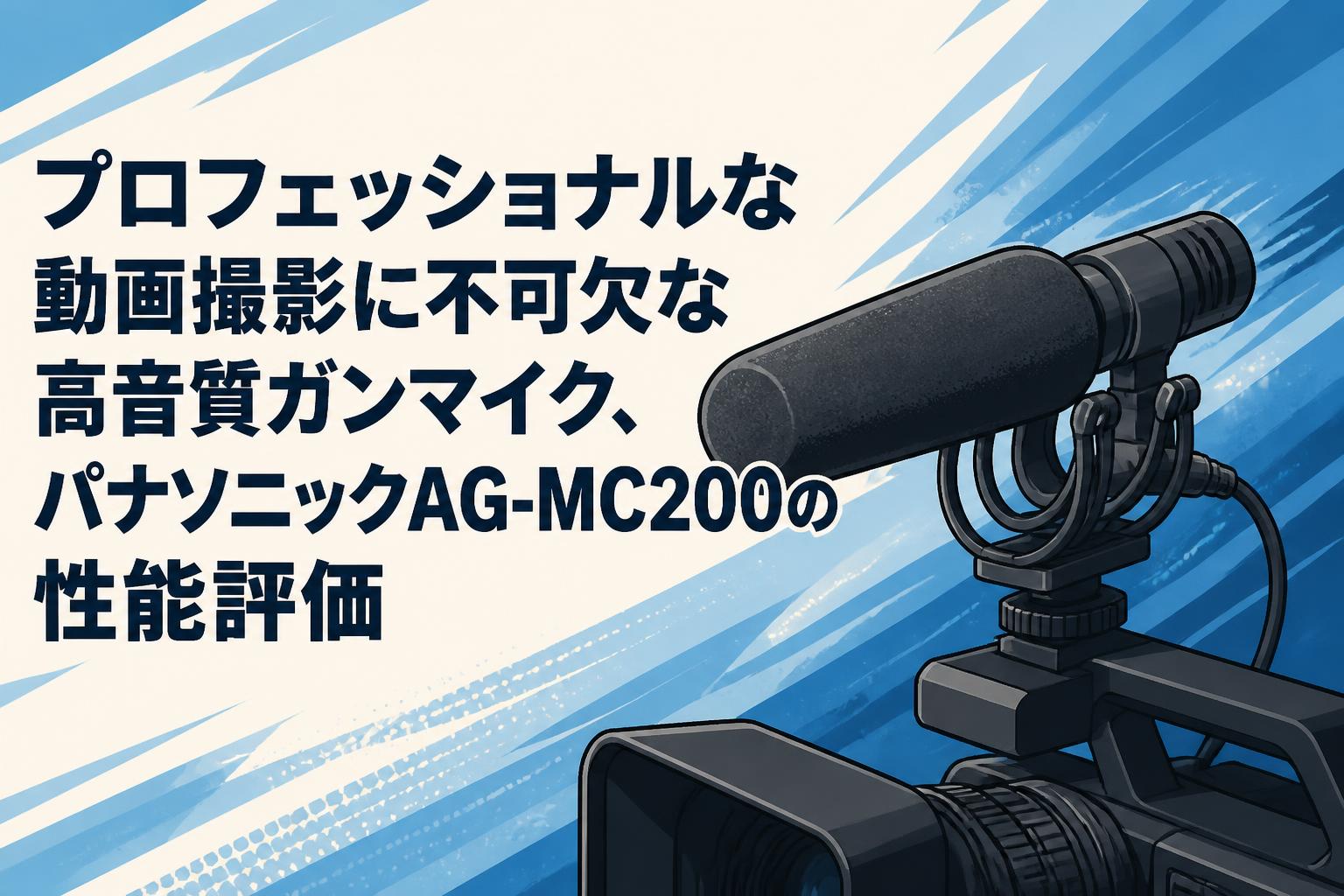 プロフェッショナルな動画撮影に不可欠な高音質ガンマイク、パナソニックAG-MC200の性能評価