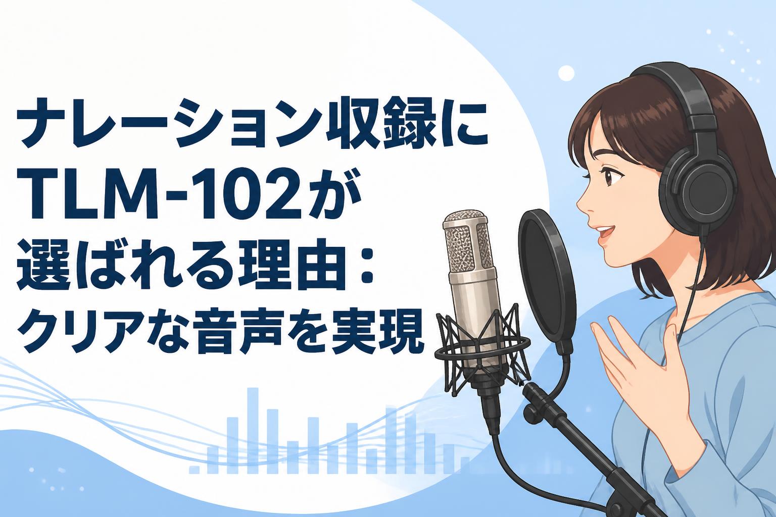 ナレーション収録にTLM-102が選ばれる理由：クリアな音声を実現