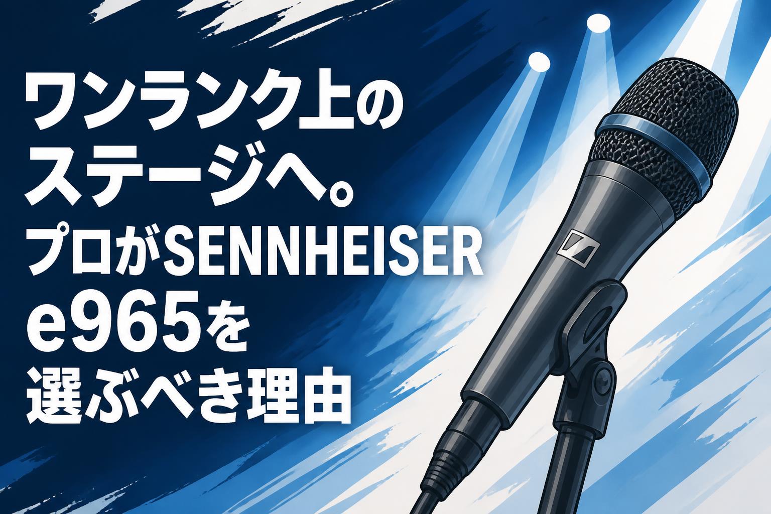 ワンランク上のステージへ。プロがSENNHEISER e965を選ぶべき理由