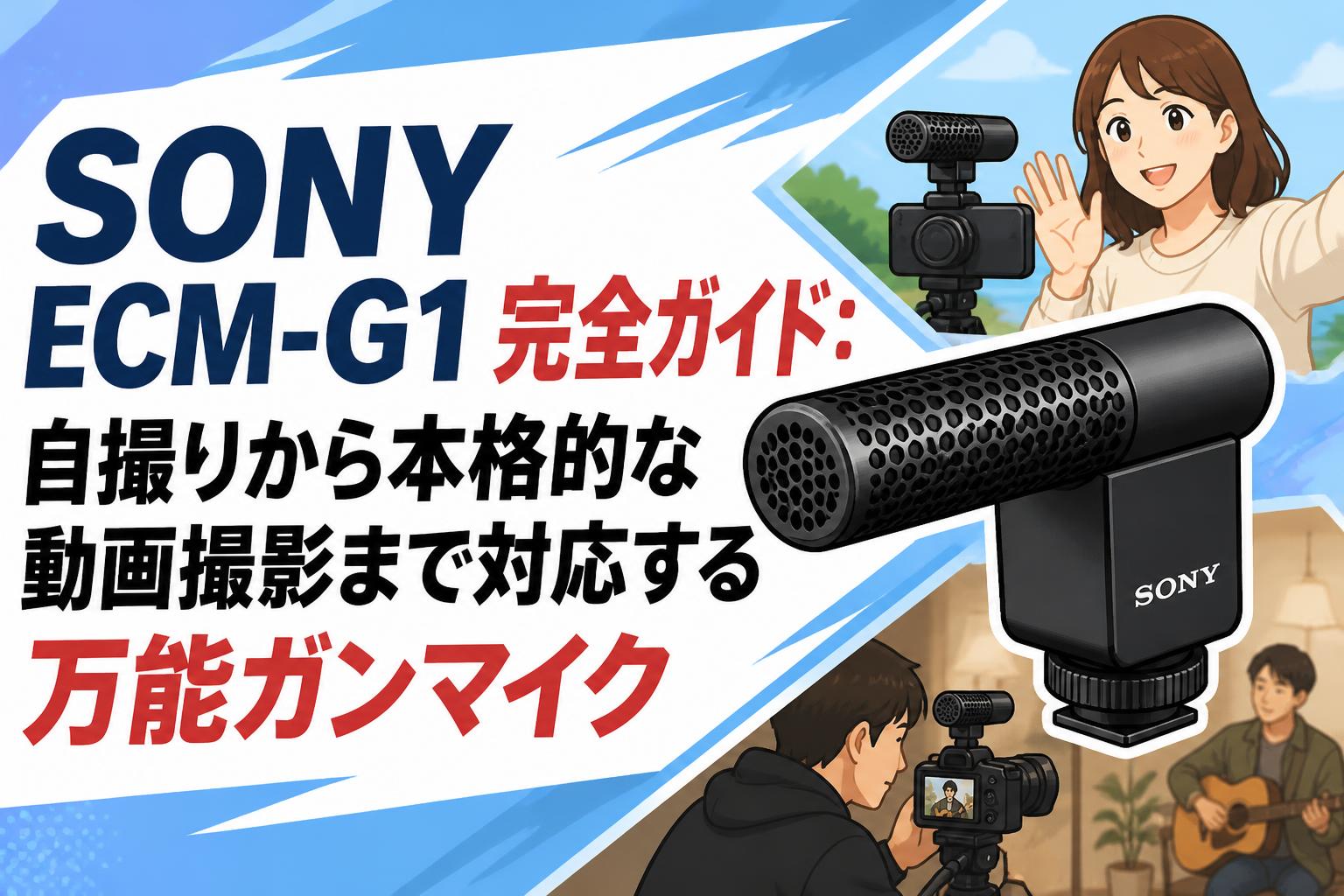 SONY ECM-G1完全ガイド：自撮りから本格的な動画撮影まで対応する万能ガンマイク