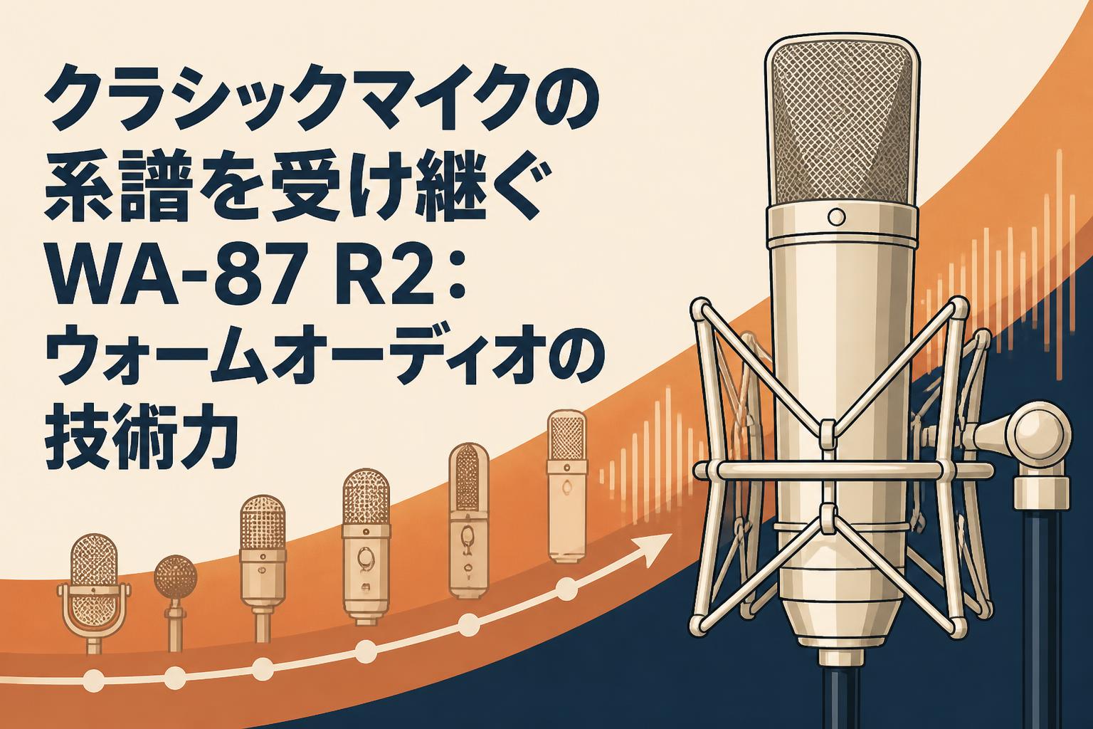 クラシックマイクの系譜を受け継ぐWA-87 R2：ウォームオーディオの技術力