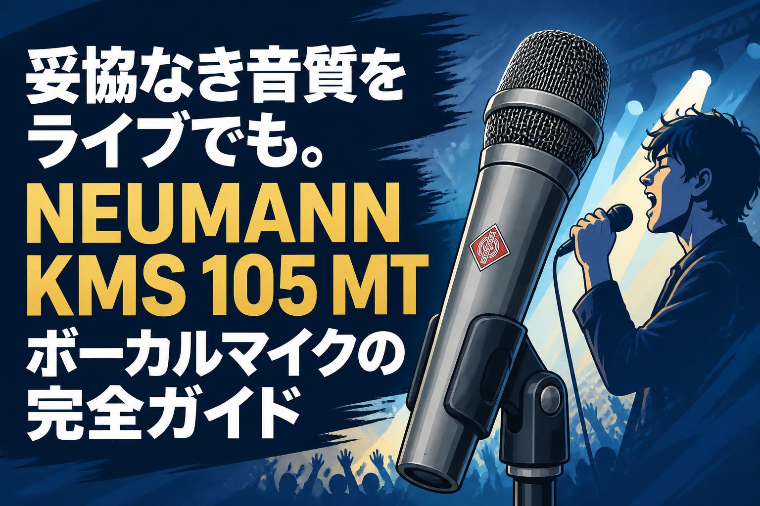 妥協なき音質をライブでも。NEUMANN KMS 105 MTボーカルマイクの完全ガイド