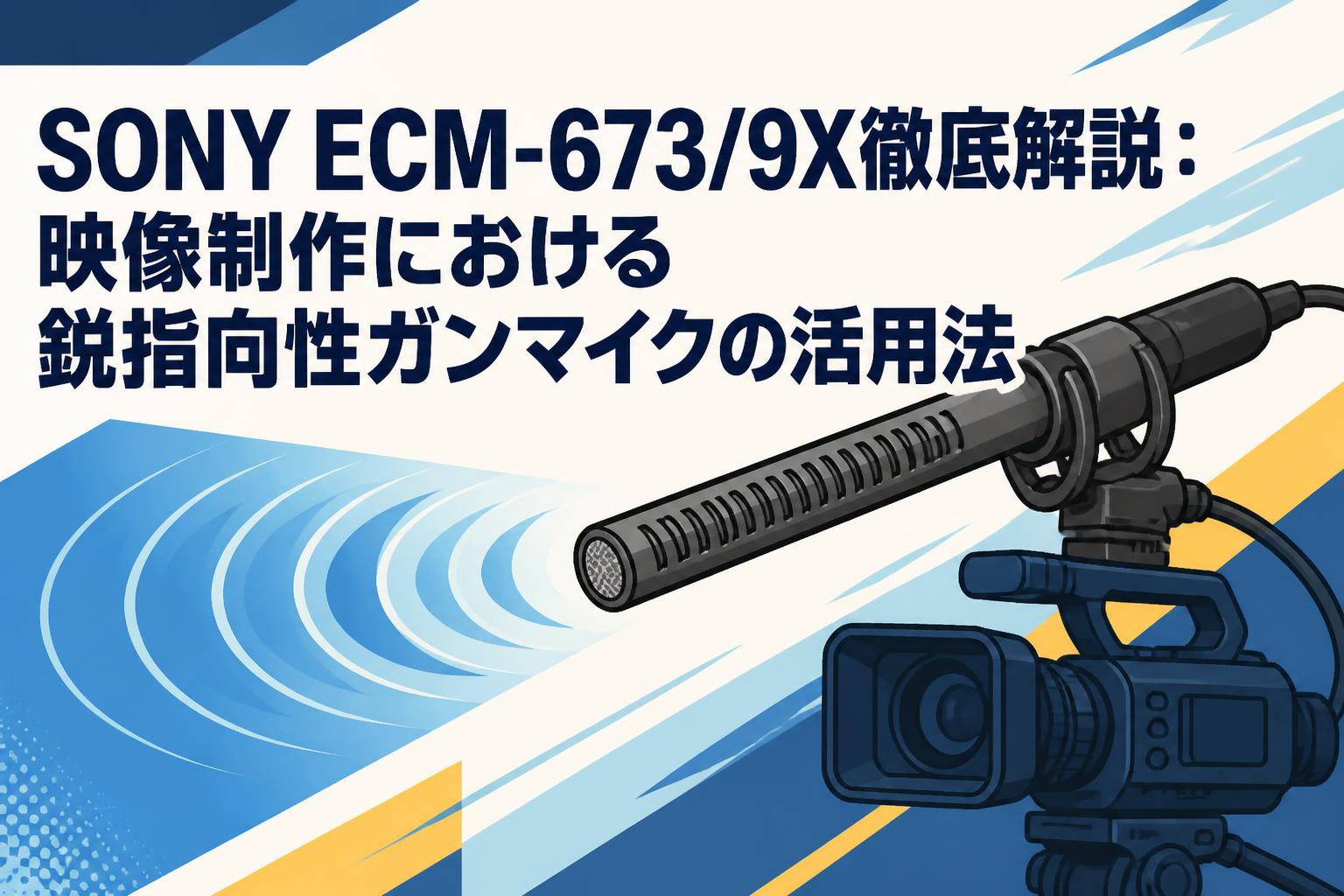 SONY ECM-673/9X徹底解説：映像制作における鋭指向性ガンマイクの活用法