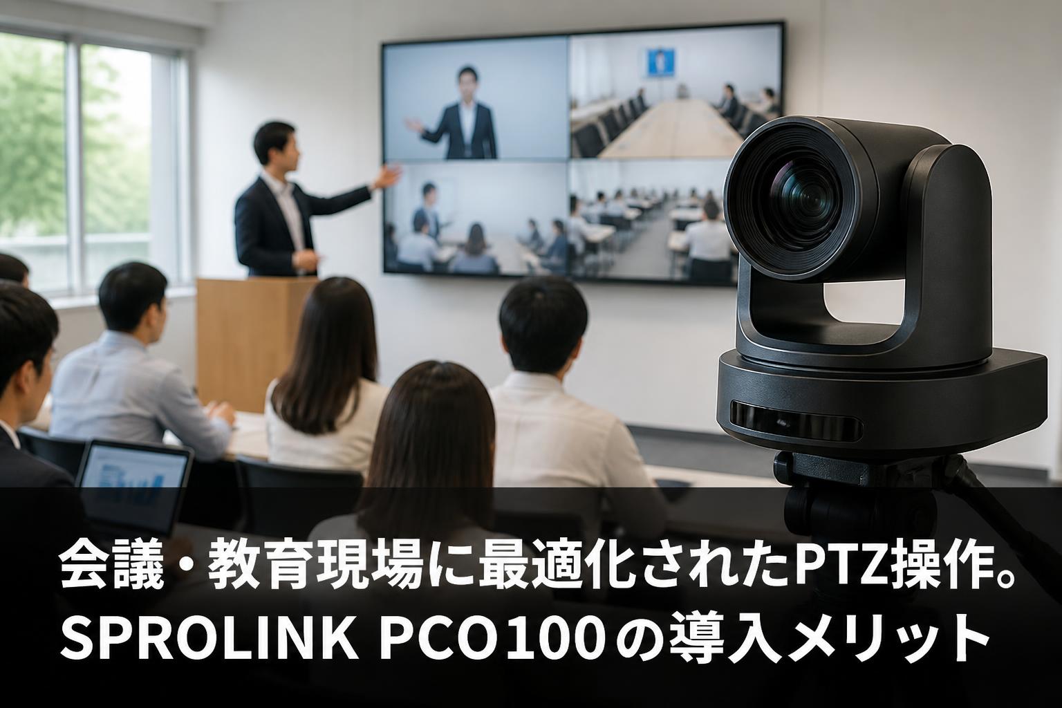 会議・教育現場に最適化されたPTZ操作。SPROLINK PCO100の導入メリット