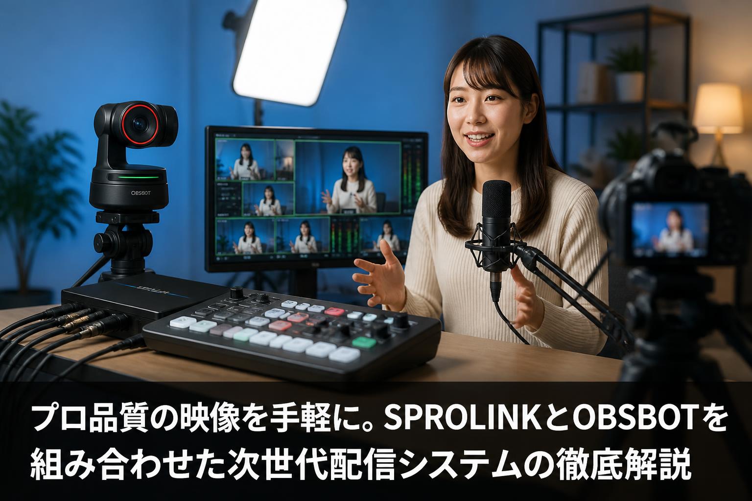プロ品質の映像を手軽に。SPROLINKとOBSBOTを組み合わせた次世代配信システムの徹底解説