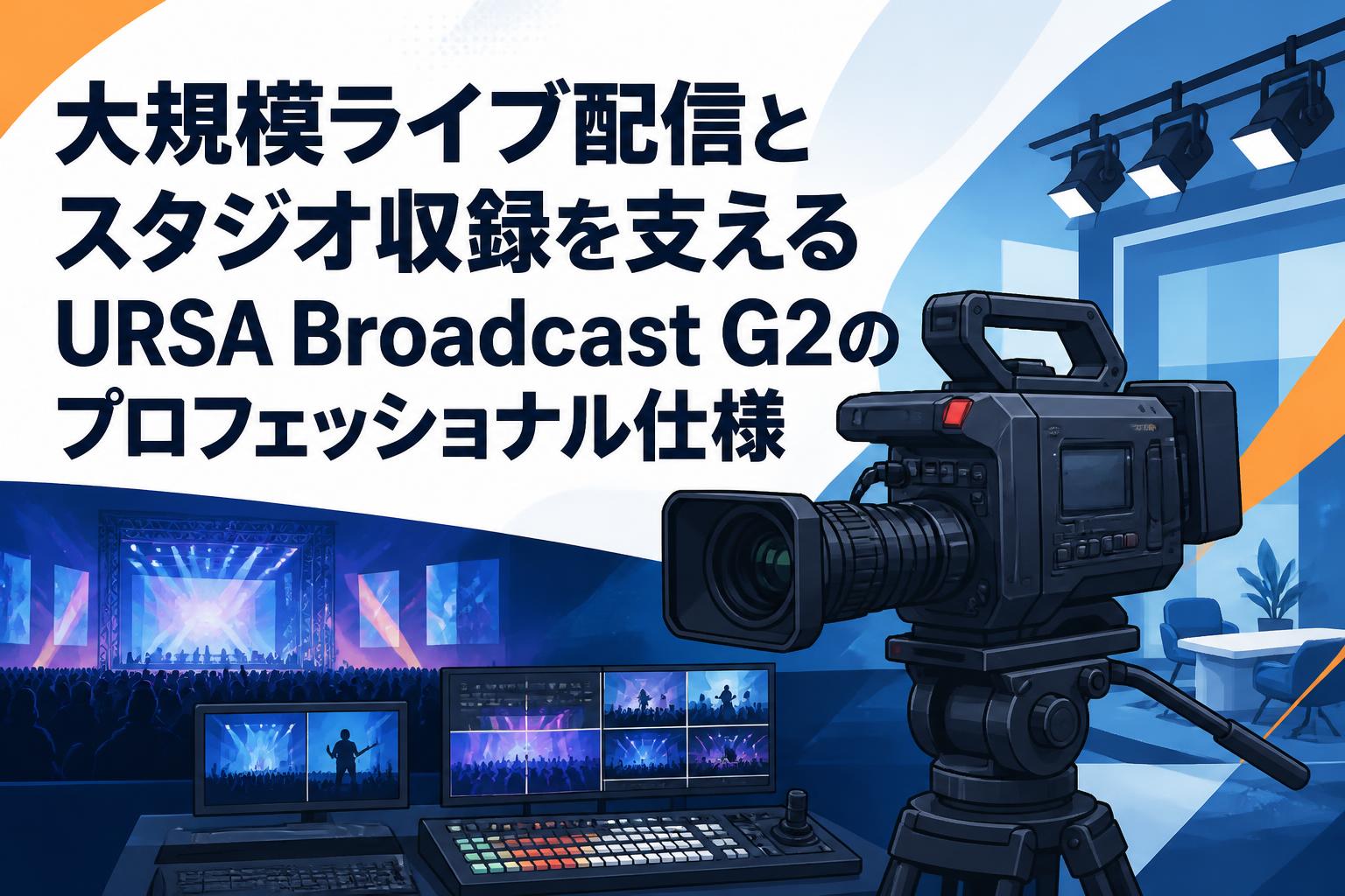 大規模ライブ配信とスタジオ収録を支えるURSA Broadcast G2のプロフェッショナル仕様