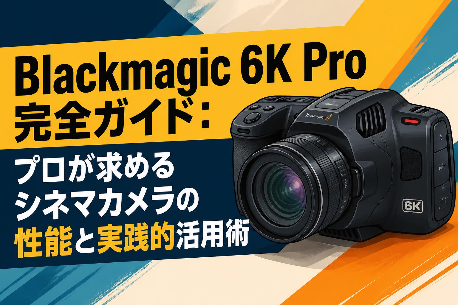 Blackmagic 6K Pro完全ガイド：プロが求めるシネマカメラの性能と実践的活用術