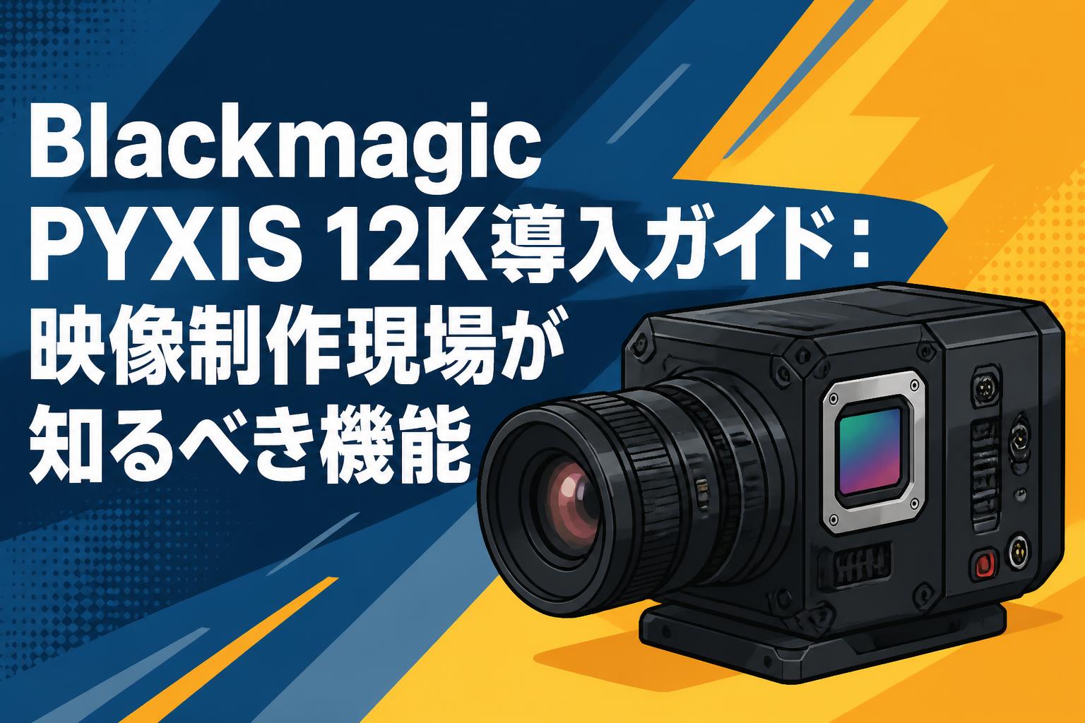 Blackmagic PYXIS 12K導入ガイド：映像制作現場が知るべき機能
