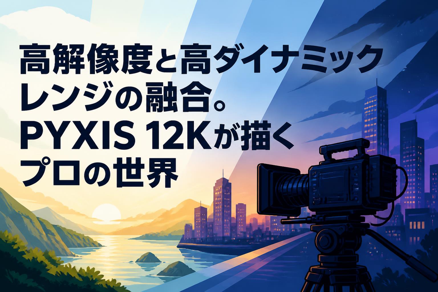 高解像度と高ダイナミックレンジの融合。PYXIS 12Kが描くプロの世界