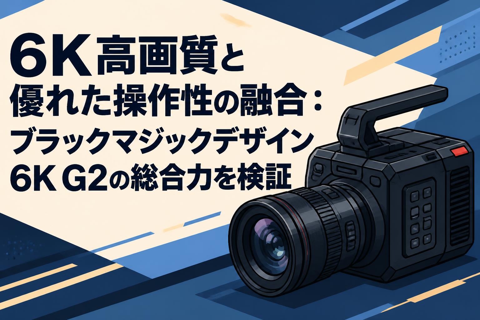 6K高画質と優れた操作性の融合：ブラックマジックデザイン 6K G2の総合力を検証