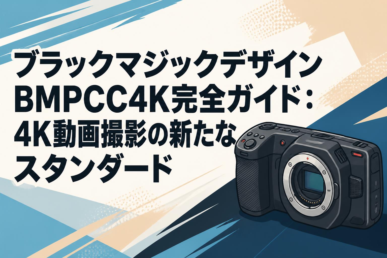 ブラックマジックデザインBMPCC4K完全ガイド：4K動画撮影の新たなスタンダード