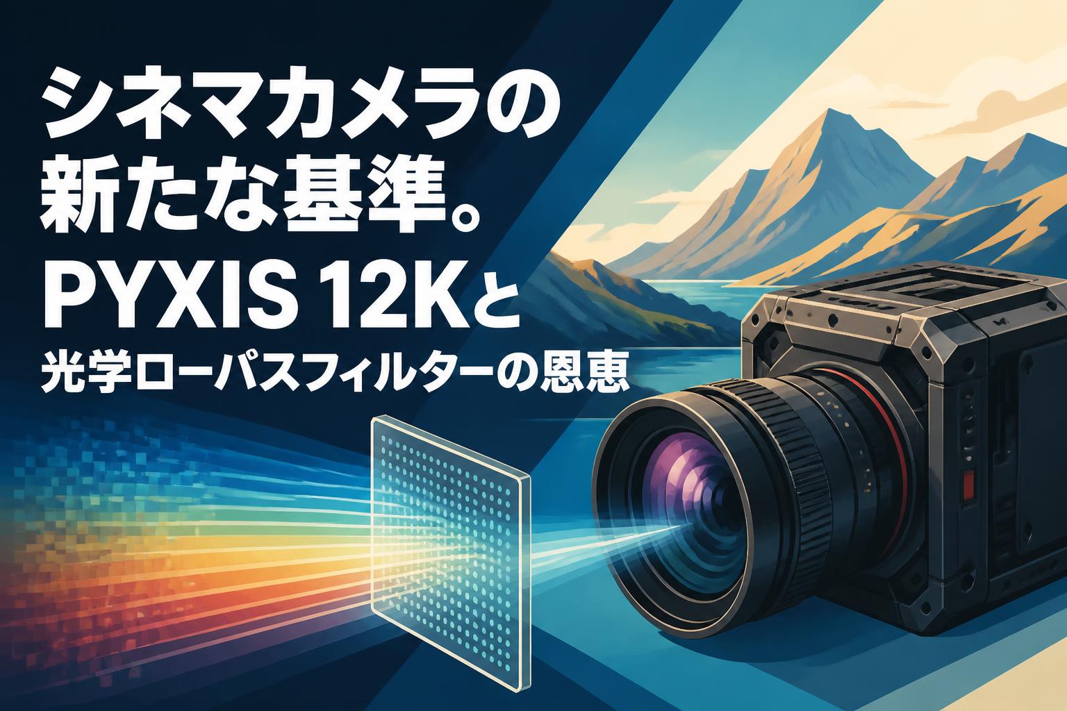 シネマカメラの新たな基準。PYXIS 12Kと光学ローパスフィルターの恩恵