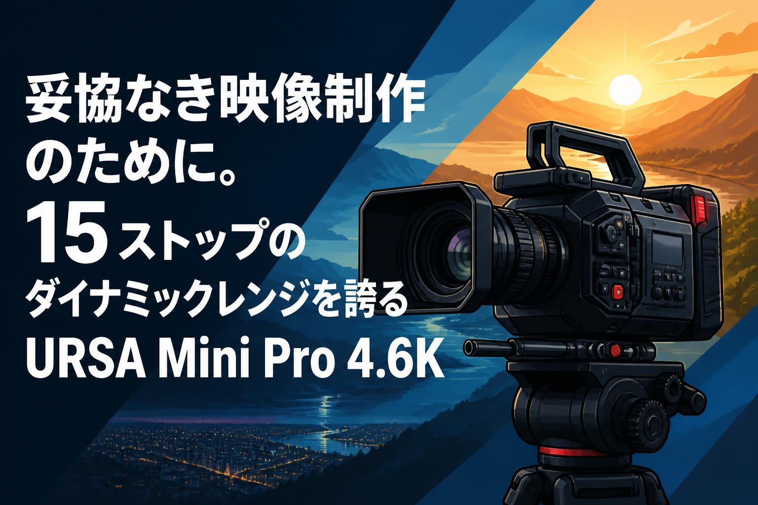 妥協なき映像制作のために。15ストップのダイナミックレンジを誇るURSA Mini Pro 4.6K