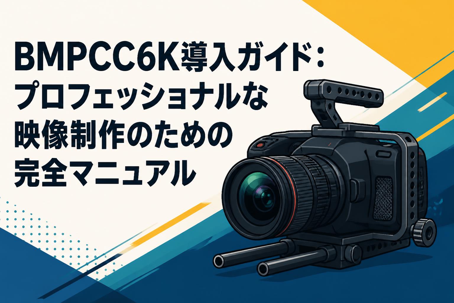 BMPCC6K導入ガイド：プロフェッショナルな映像制作のための完全マニュアル
