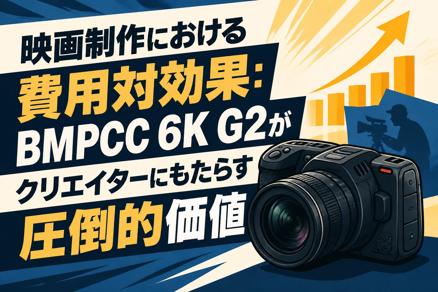 映画制作における費用対効果：BMPCC 6K G2がクリエイターにもたらす圧倒的価値