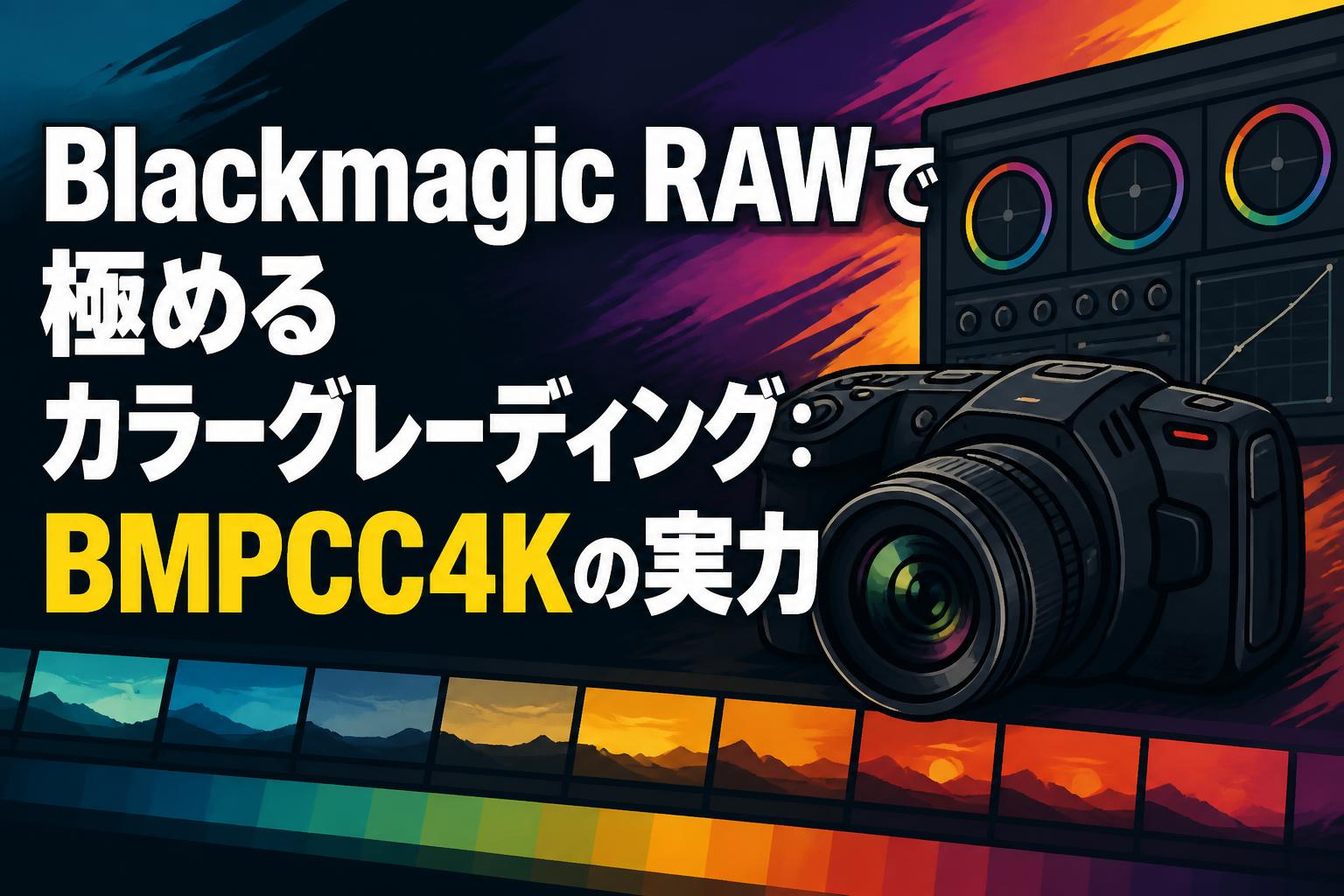 Blackmagic RAWで極めるカラーグレーディング：BMPCC4Kの実力