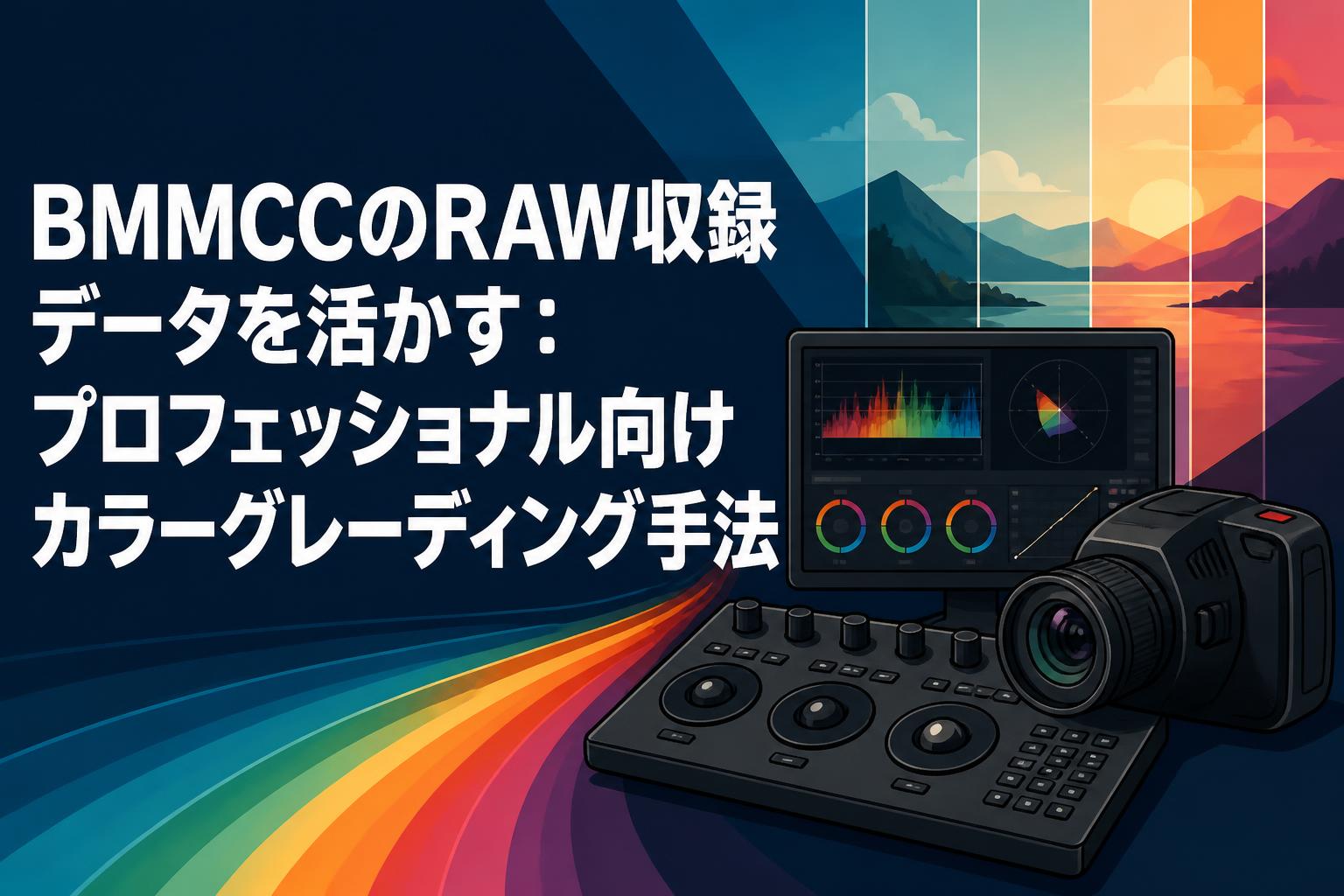 BMMCCのRAW収録データを活かす：プロフェッショナル向けカラーグレーディング手法