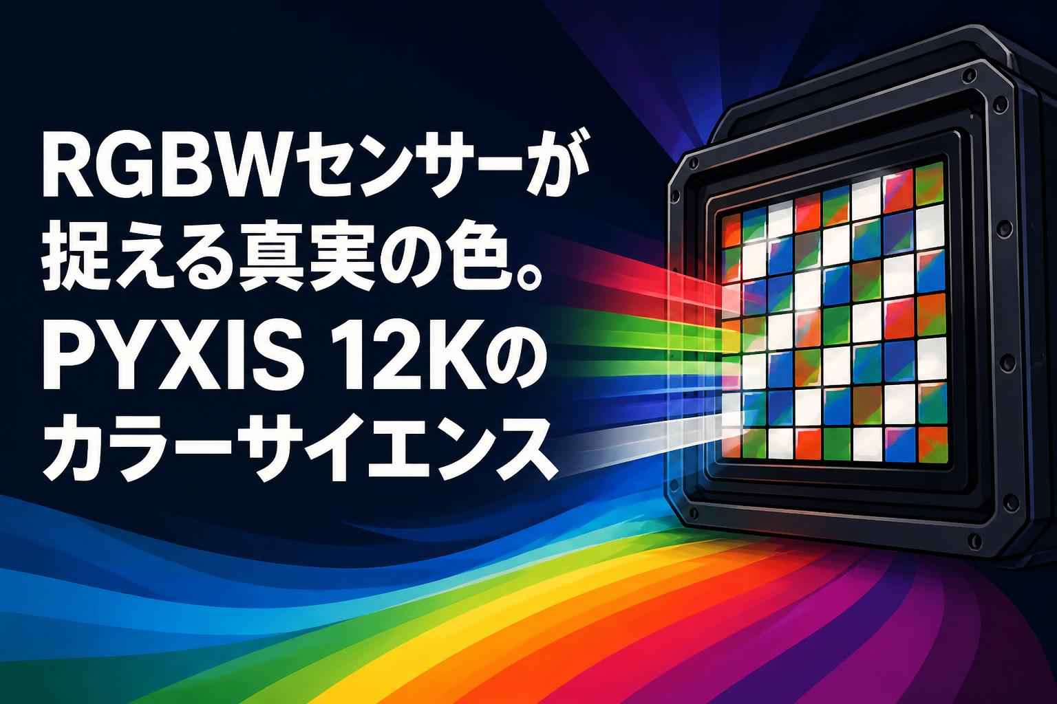 RGBWセンサーが捉える真実の色。PYXIS 12Kのカラーサイエンス