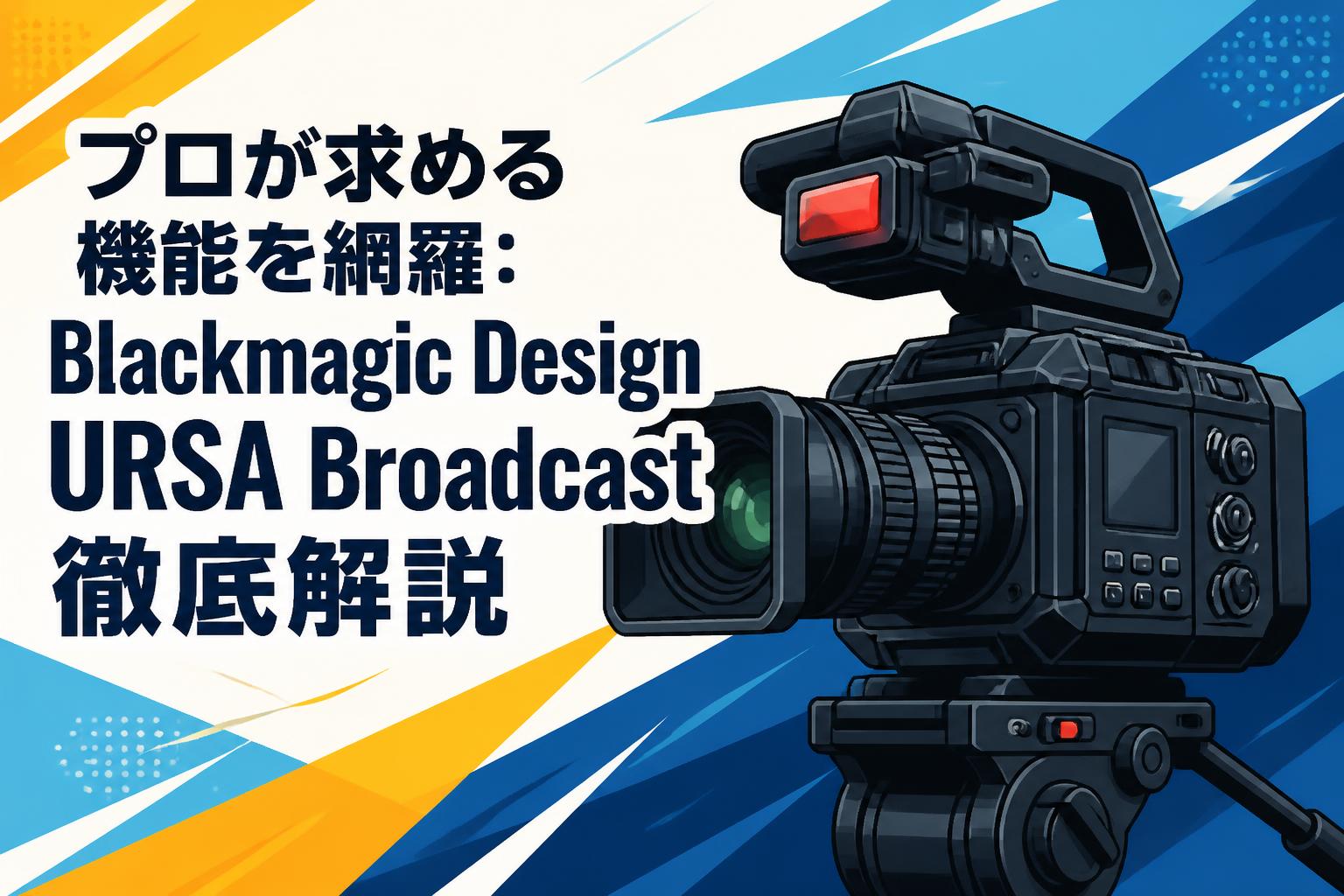 プロが求める機能を網羅：Blackmagic Design URSA Broadcast徹底解説