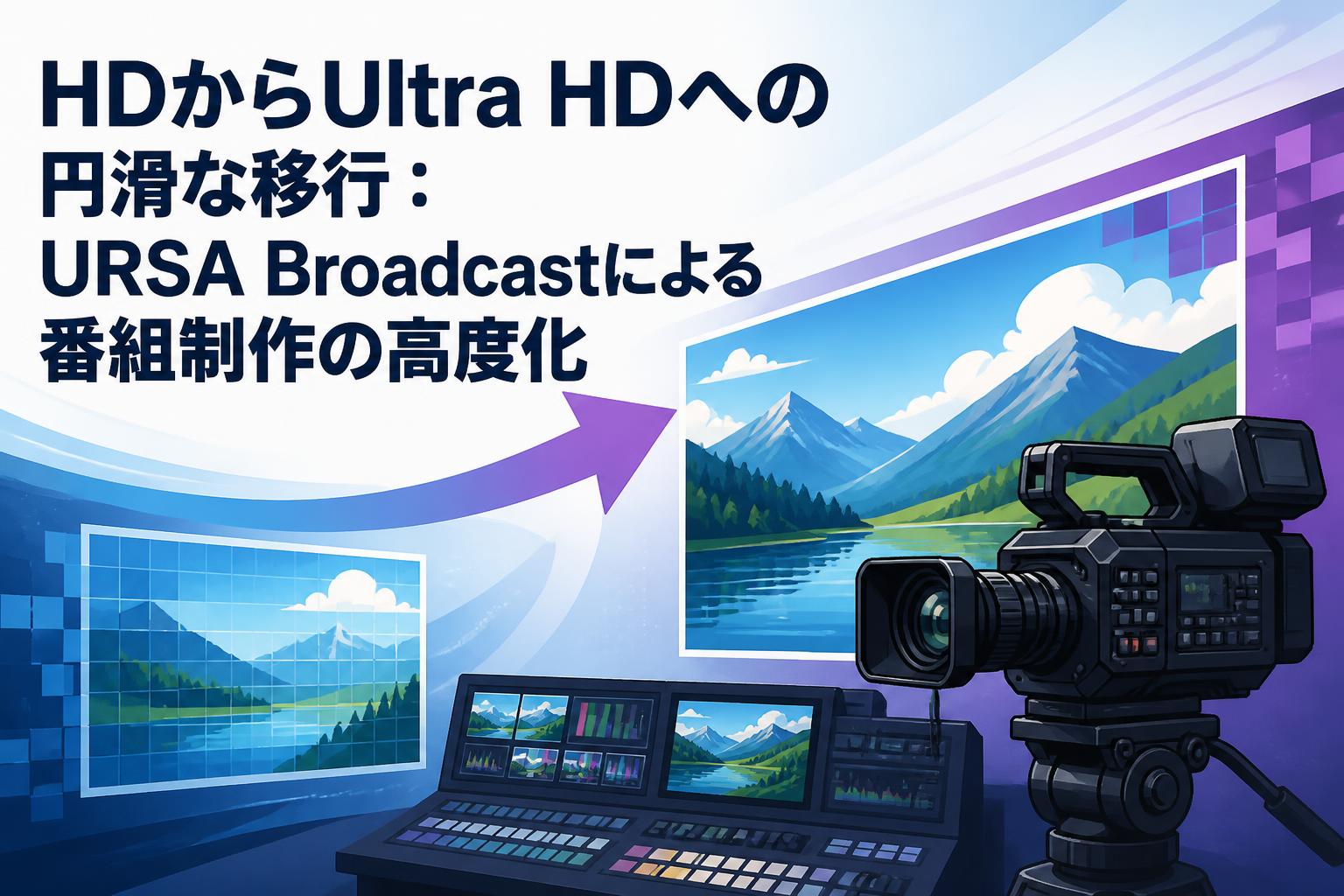 HDからUltra HDへの円滑な移行：URSA Broadcastによる番組制作の高度化