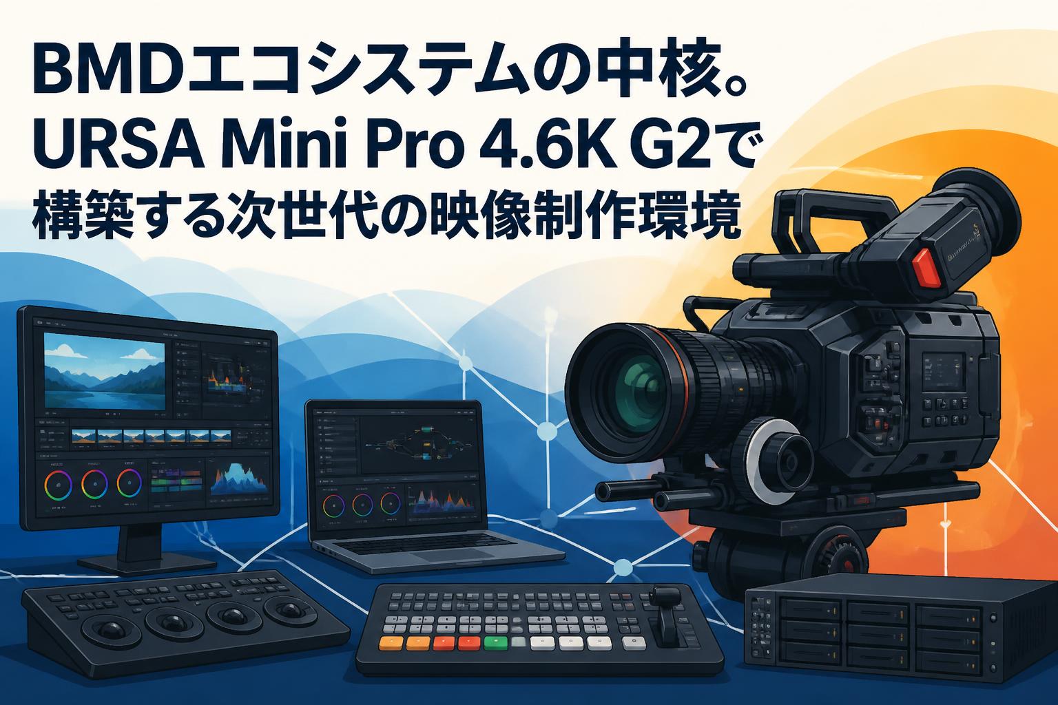BMDエコシステムの中核。URSA Mini Pro 4.6K G2で構築する次世代の映像制作環境