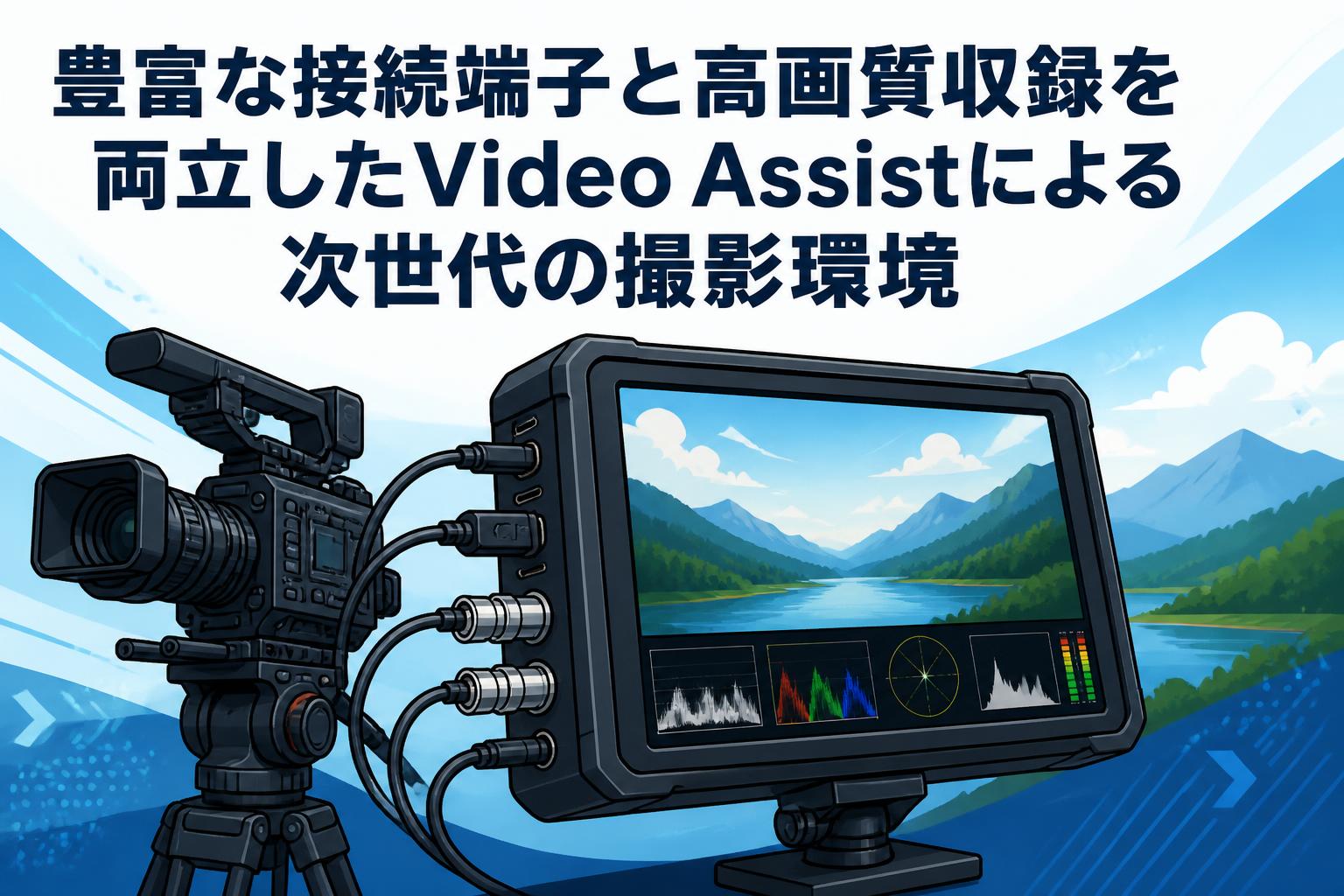 豊富な接続端子と高画質収録を両立したVideo Assistによる次世代の撮影環境