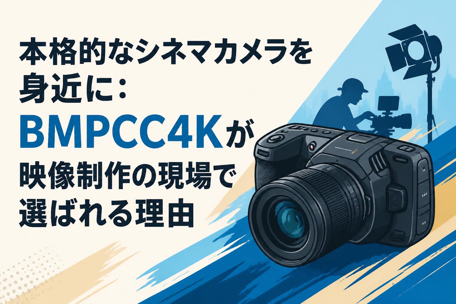 本格的なシネマカメラを身近に：BMPCC4Kが映像制作の現場で選ばれる理由