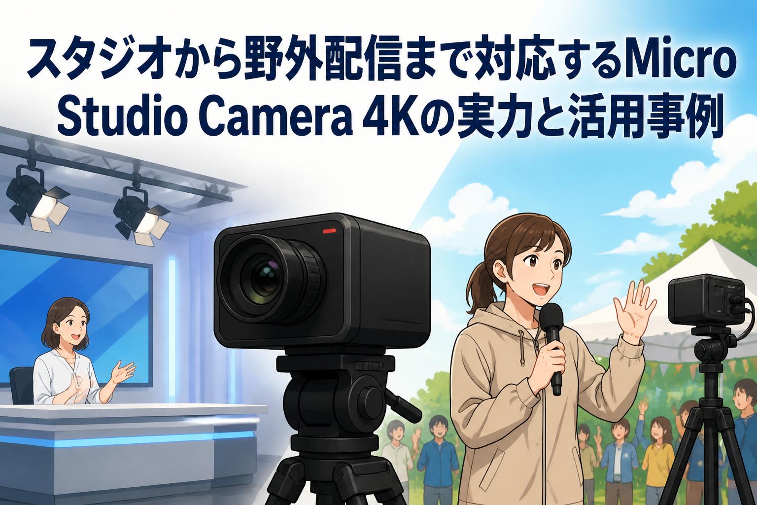 スタジオから野外配信まで対応するMicro Studio Camera 4Kの実力と活用事例