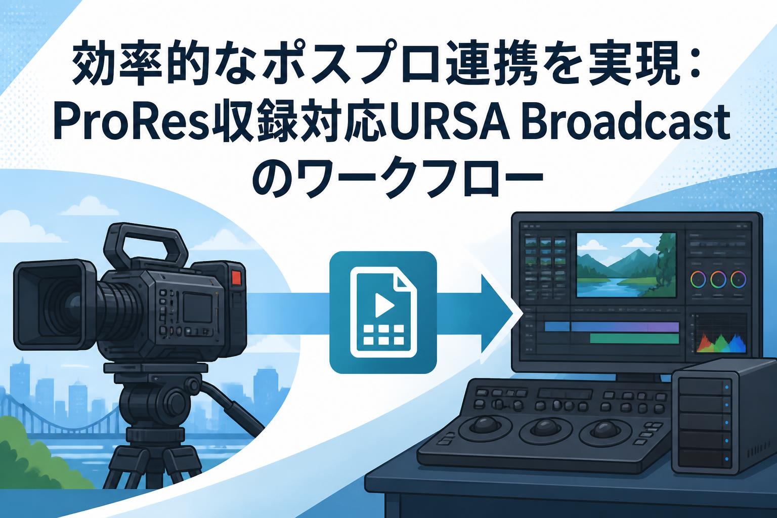 効率的なポスプロ連携を実現：ProRes収録対応URSA Broadcastのワークフロー