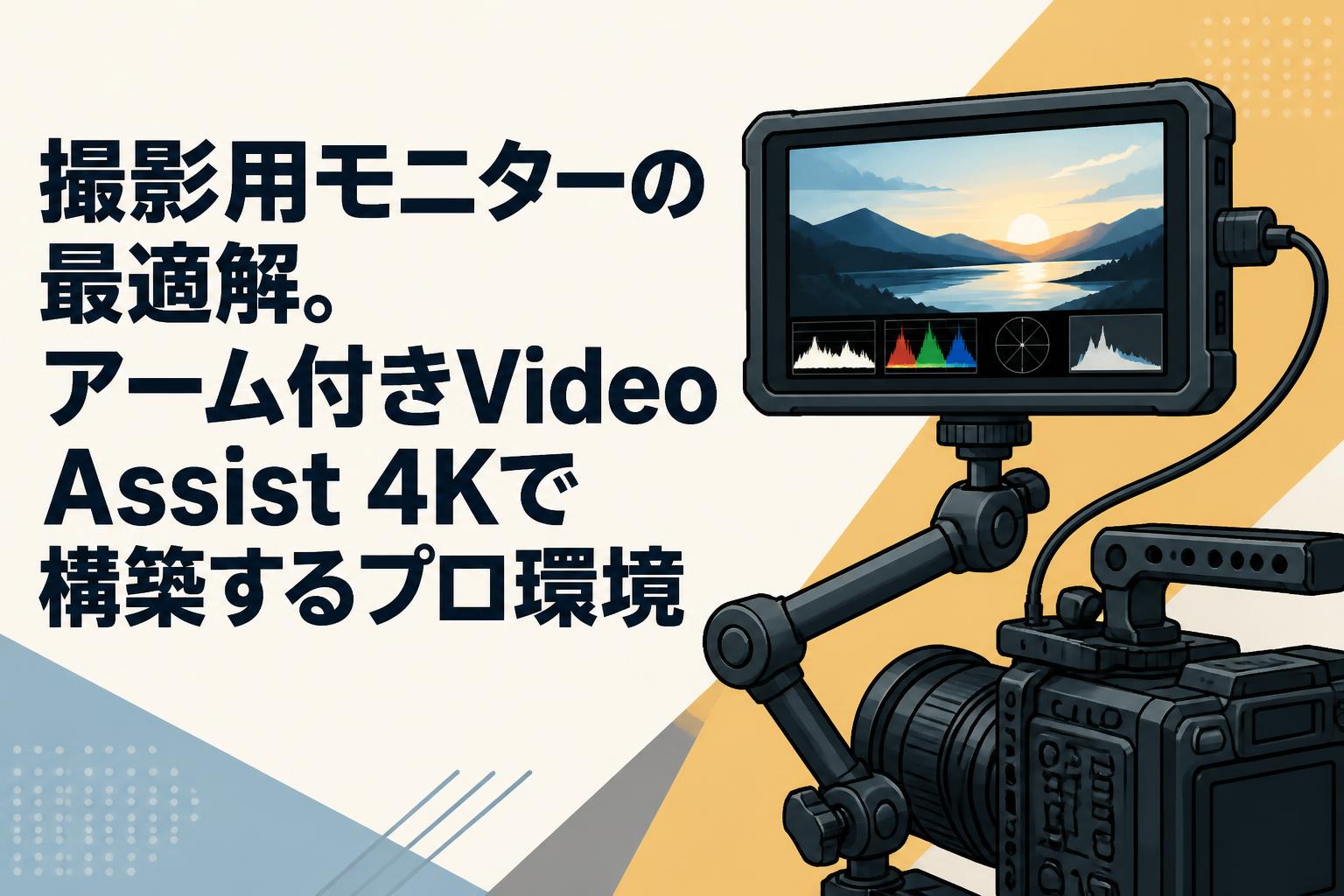 撮影用モニターの最適解。アーム付きVideo Assist 4Kで構築するプロ環境