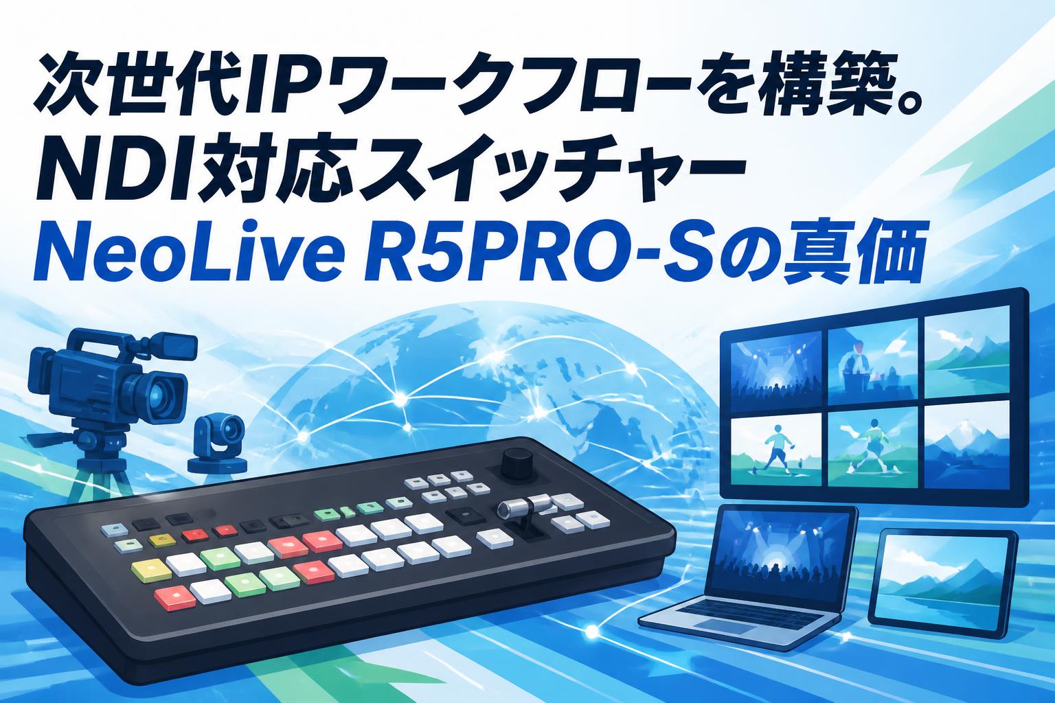 次世代IPワークフローを構築。NDI対応スイッチャーNeoLive R5PRO-Sの真価