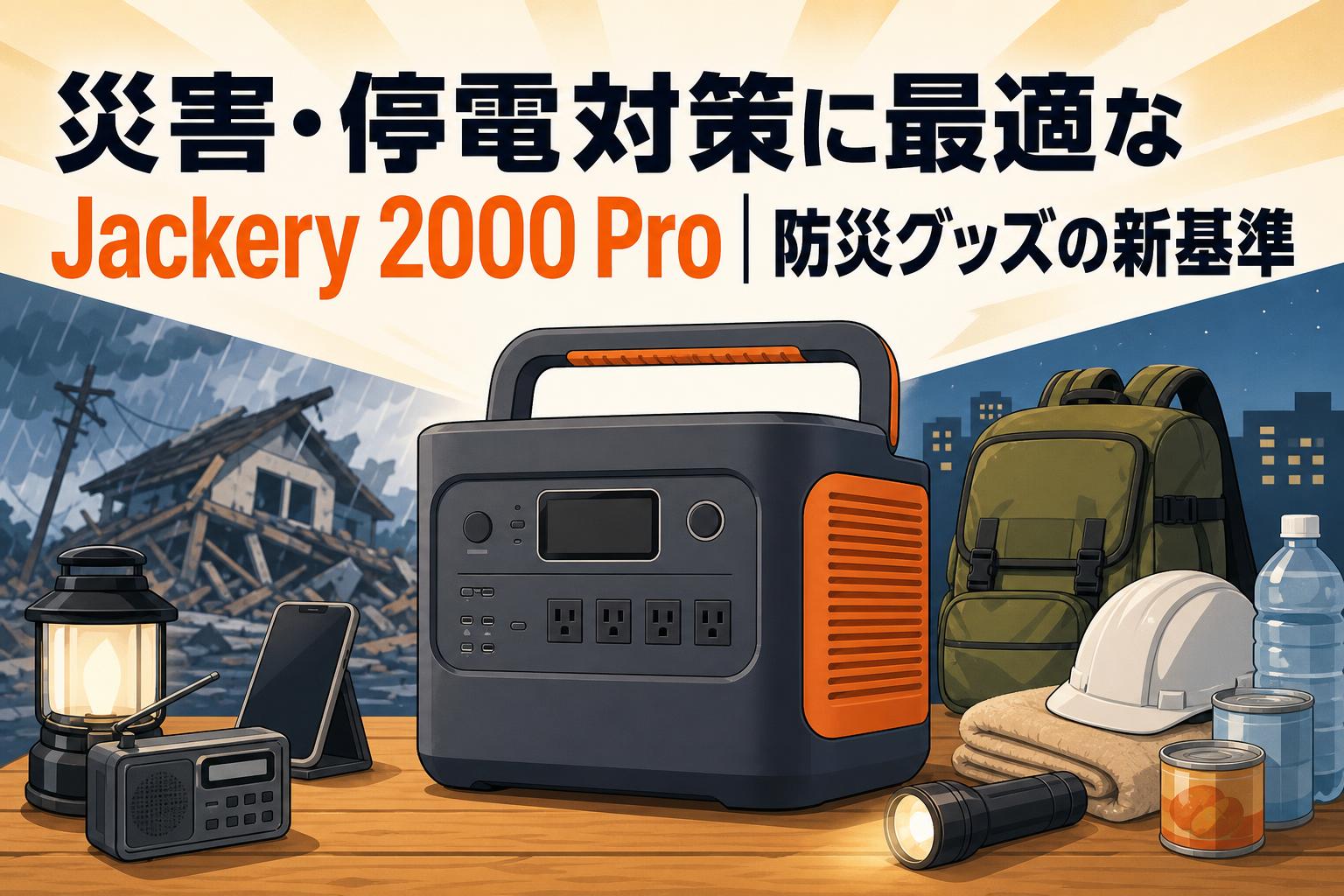 災害・停電対策に最適なJackery 2000 Pro｜防災グッズの新基準