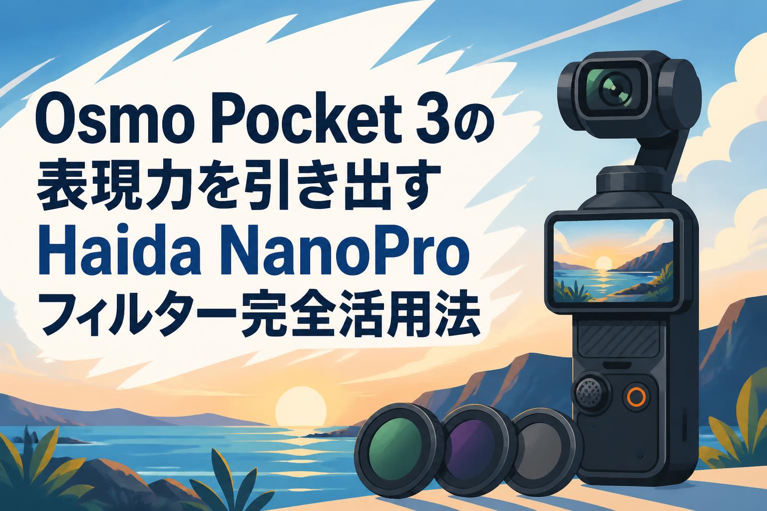 Osmo Pocket 3の表現力を引き出すHaida NanoProフィルター完全活用法