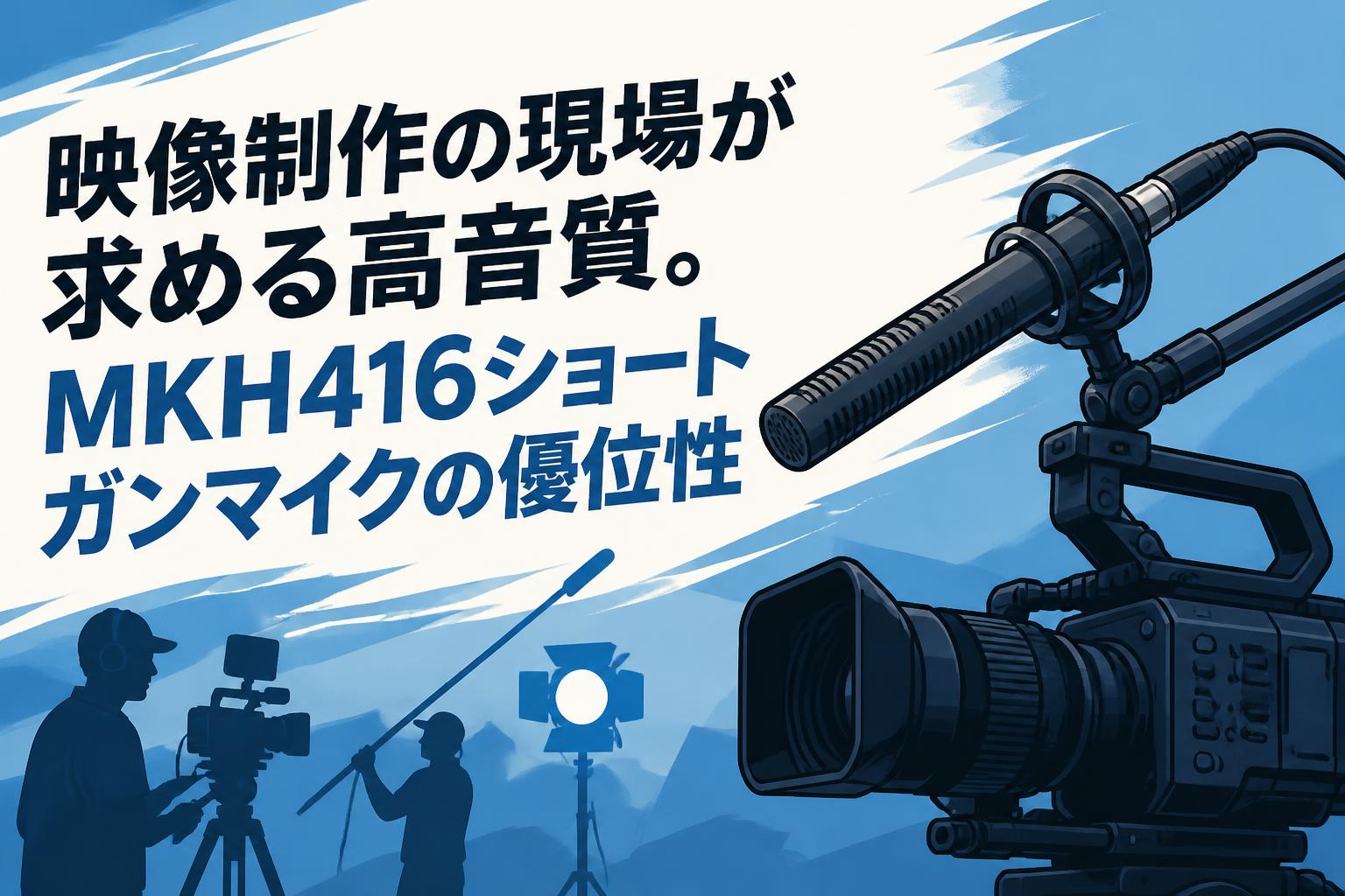 映像制作の現場が求める高音質。MKH416ショートガンマイクの優位性