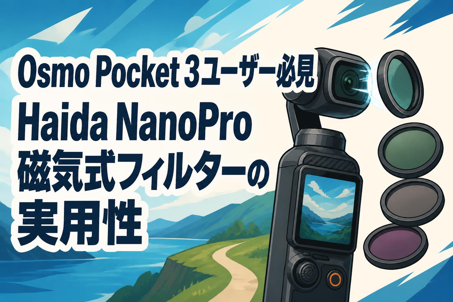 Osmo Pocket 3ユーザー必見 Haida NanoPro磁気式フィルターの実用性