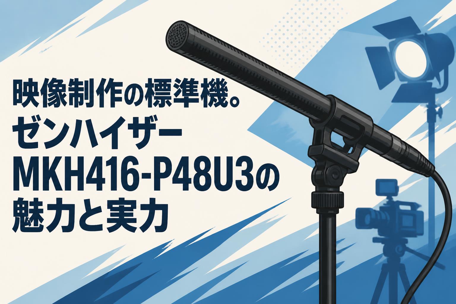 映像制作の標準機。ゼンハイザーMKH416-P48U3の魅力と実力