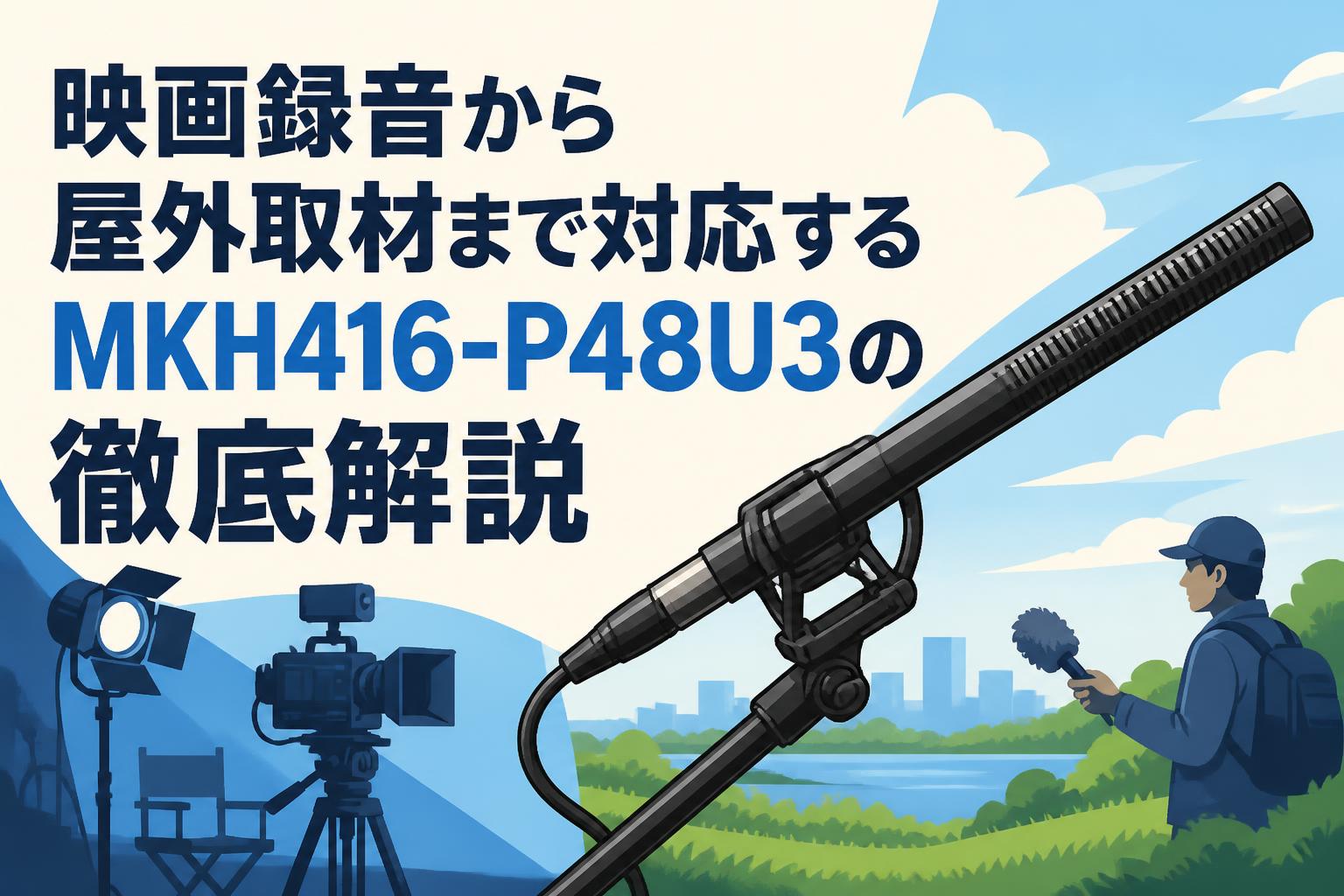 映画録音から屋外取材まで対応するMKH416-P48U3の徹底解説